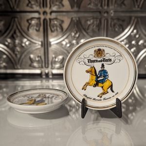 Vintage Thurn & Taxis Collectors Set of 2 Miniature Plates/Coasters